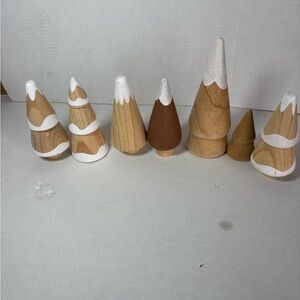 TARGET Wood Natural Christmas Holiday Christmas tree Bundle